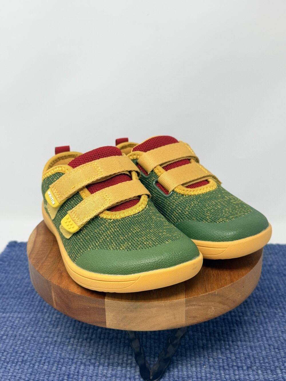Toddler WHITIN Wide Toe Box Lightweight Mesh Slip-On Sneaker Green Yellow EU 32